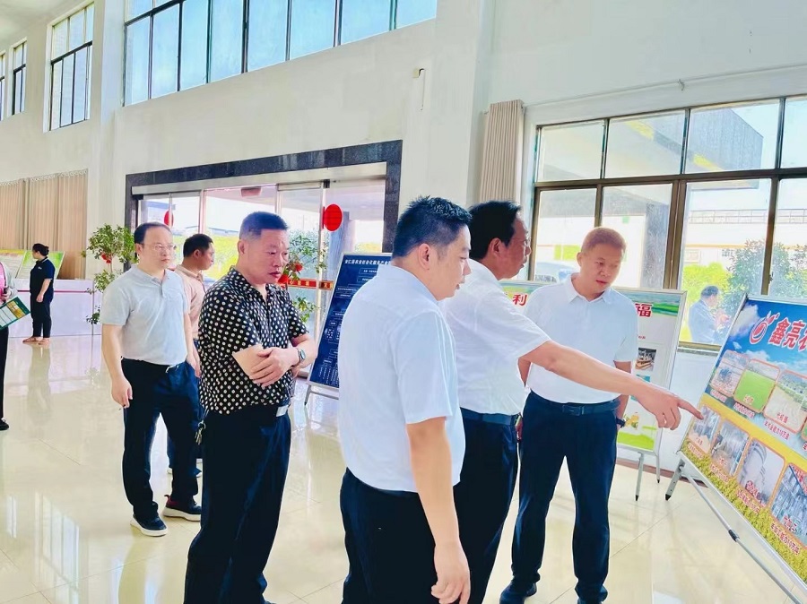 湖南省人大农业与农村委员会副主任王志群莅临鑫亮粮油调研农业社会化服务工作